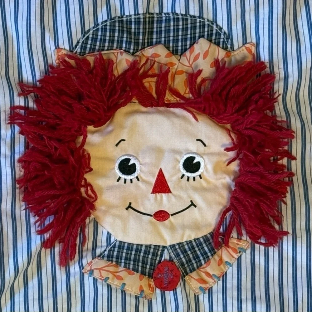 Vintage Raggedy Ann & Andy Quilt Blanket Applause Licensed 80s 90s Collectible